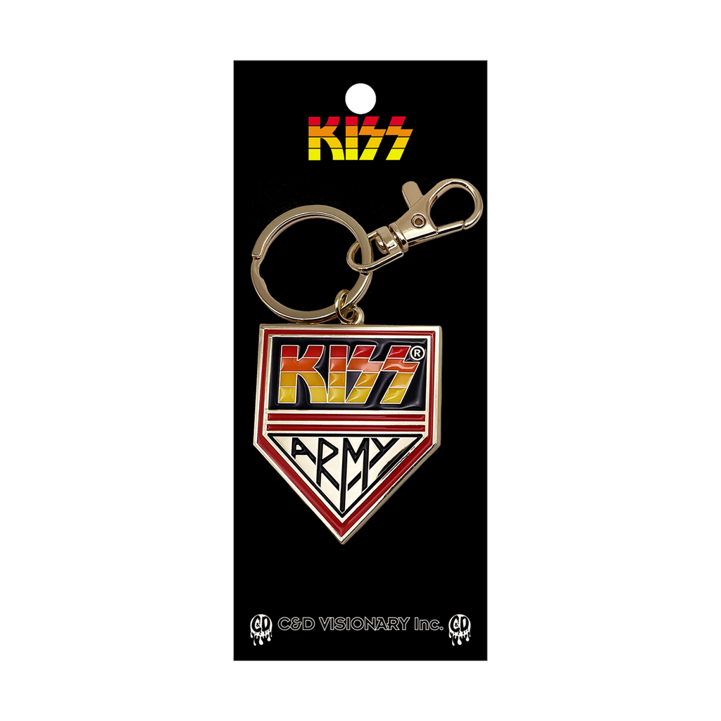 Metal Keychain - Kiss Army 1970s Hard Rock Music Band Fandom