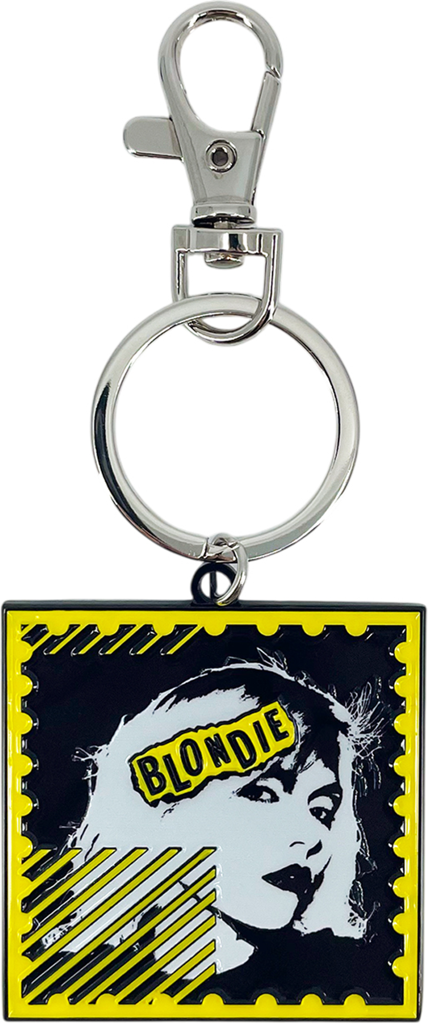 Metal Keychain - Blondie Stamp 1980s New Wave Punk Music