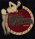 Sticker - Social Distortion - Burlesque Retro Pin-Up Girl