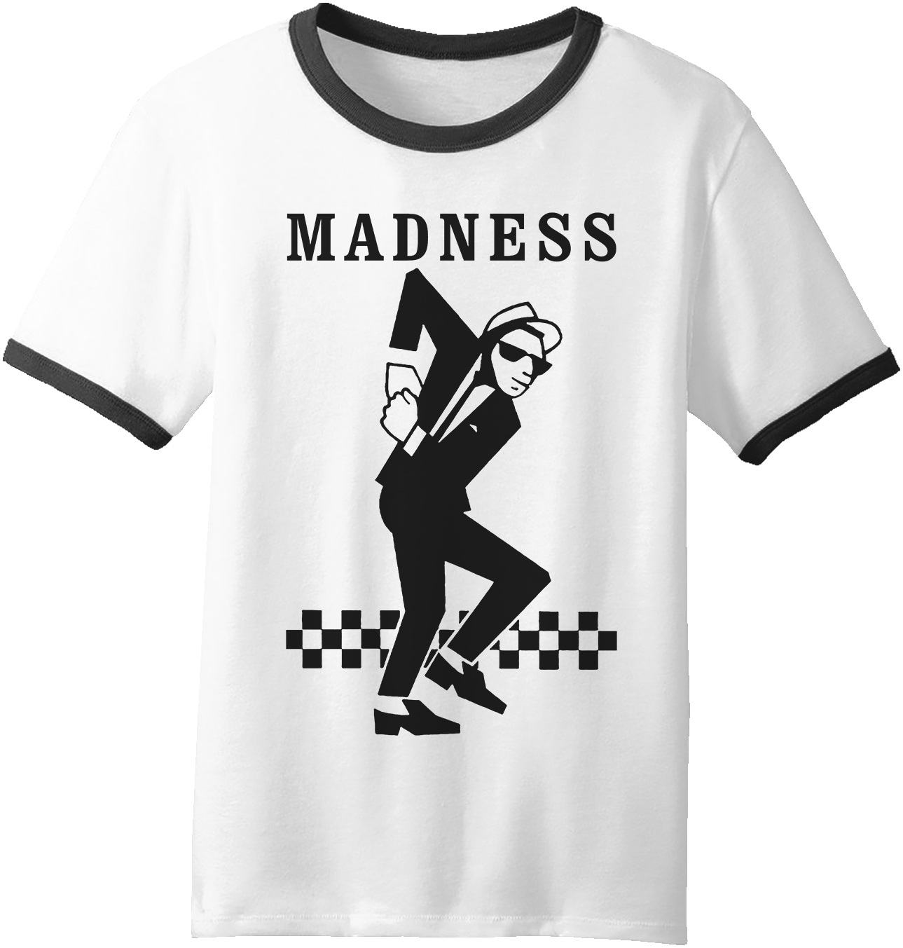 MADNESS "WALT JABSCO" WHITE RINGER T-SHIRT