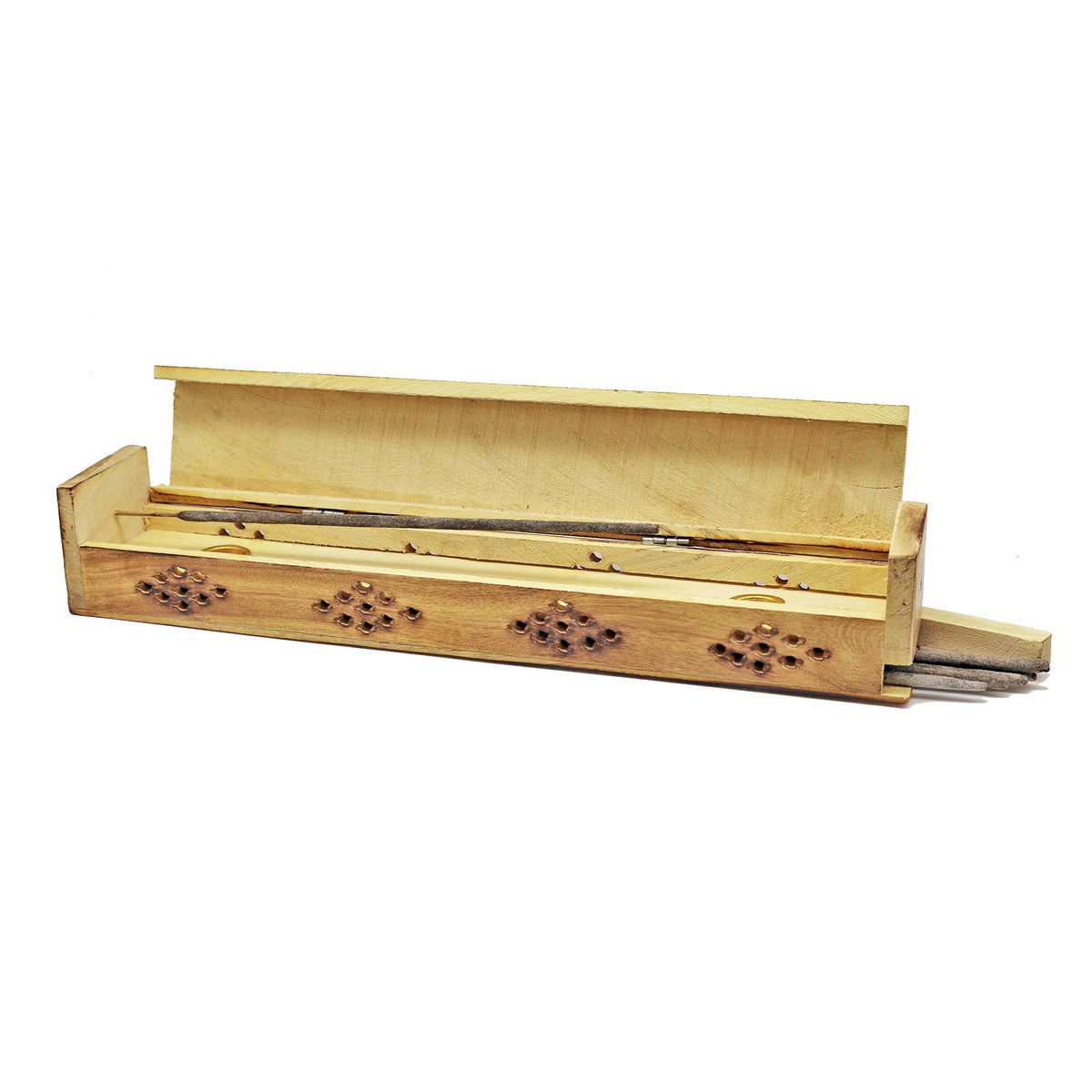 Incense Burner Box, Wooden - Love Art