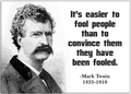 Magnet - Mark Twain It's Easier To Fool People Quote Wisdom