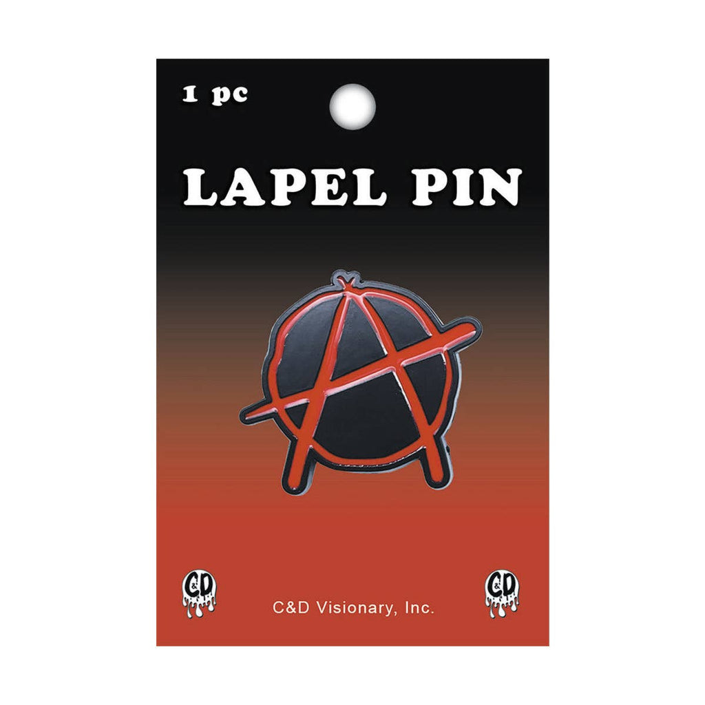 Enamel Pin - Anarchy Punk Rock Music Political Statement