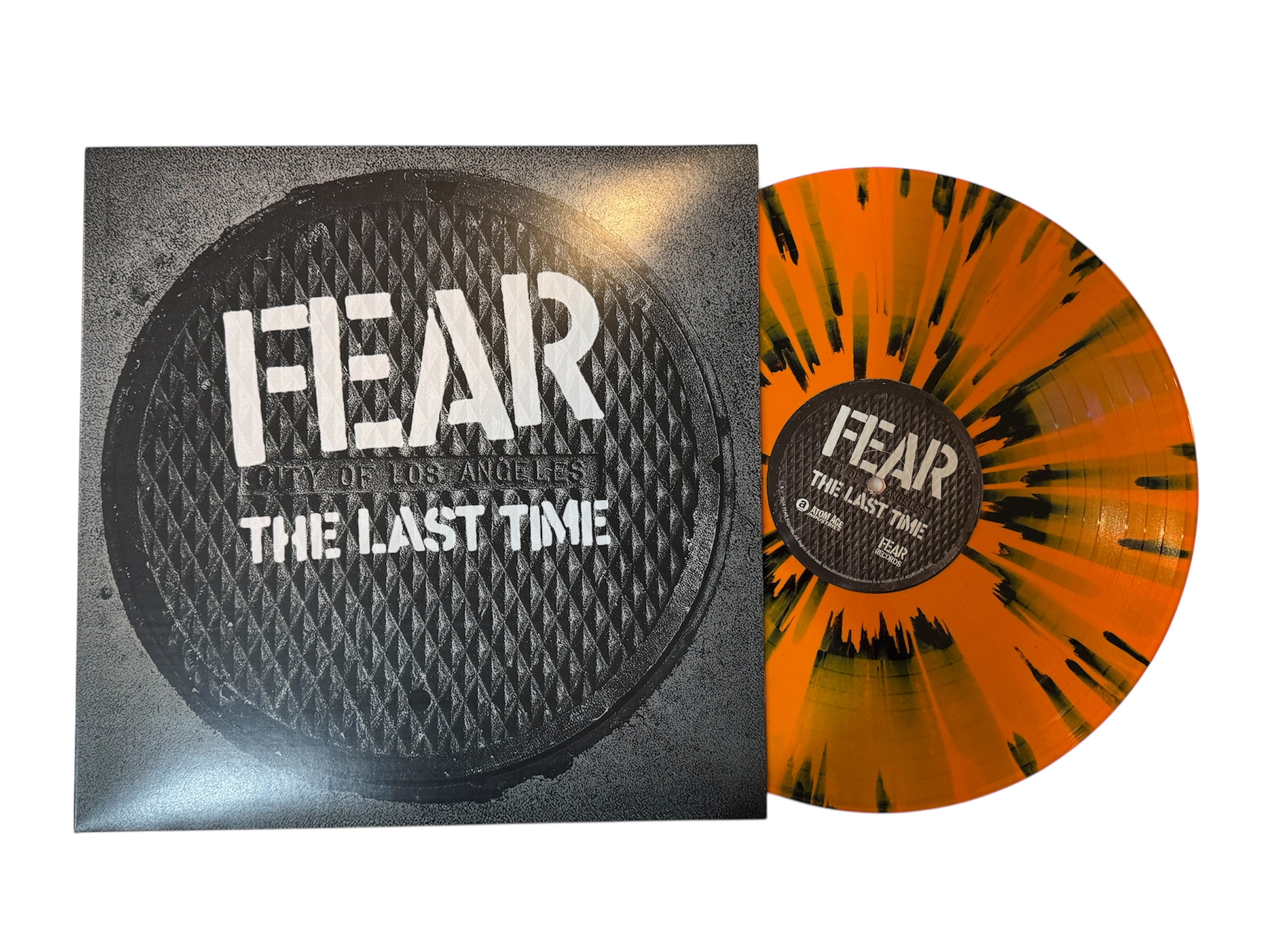 FEAR "THE LAST TIME" LIMITED EDITION BLACK AND ORANGE SPLATTER HALLOWEEN 2025 (L.A. SLEEVE) VINYL LP
