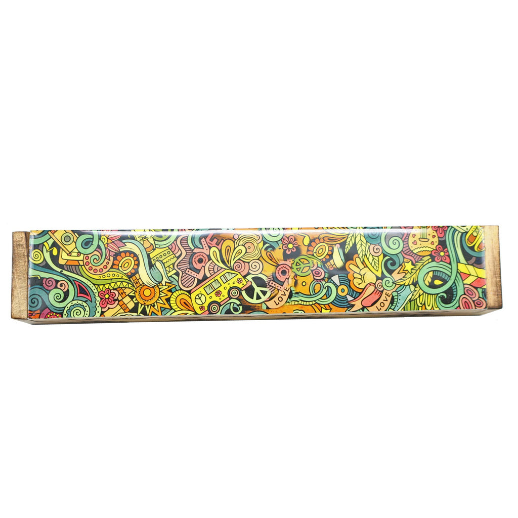 Incense Burner Box, Wooden - Love Art