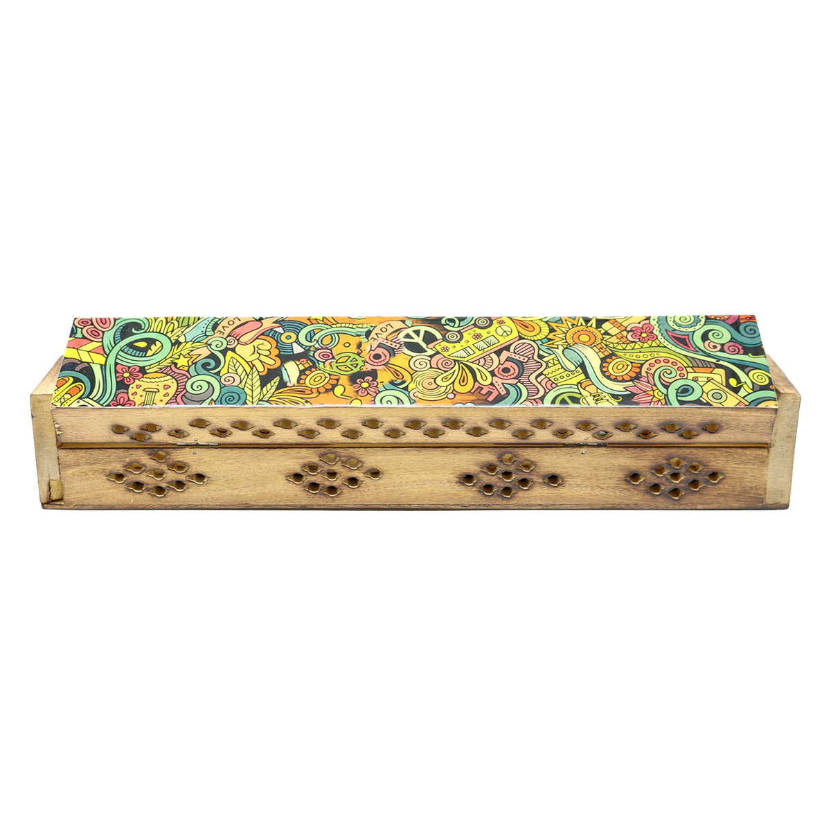 Incense Burner Box, Wooden - Love Art