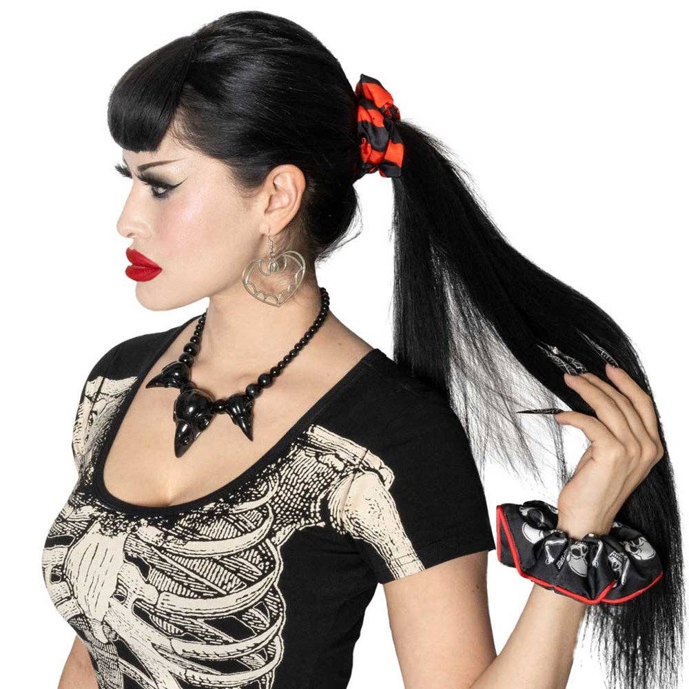 Skull and Crossbone Scrunchie Set