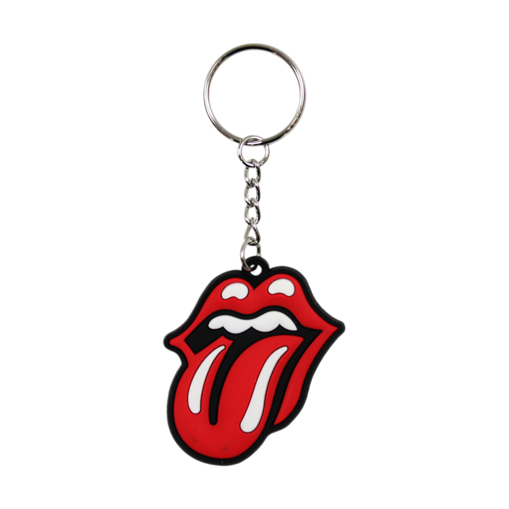 Rolling Stones Rubber Keychain - Tongue Logo