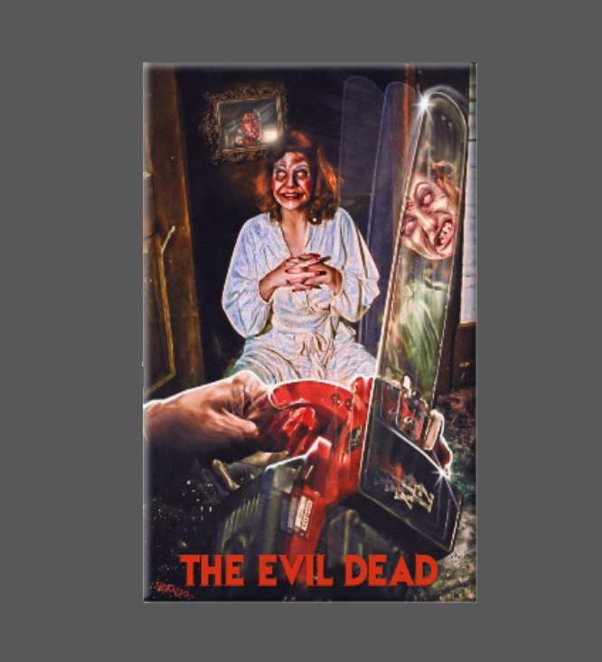 EVIL DEAD, Magnet, Button, 80'S movie, Bruce Campbell, 4