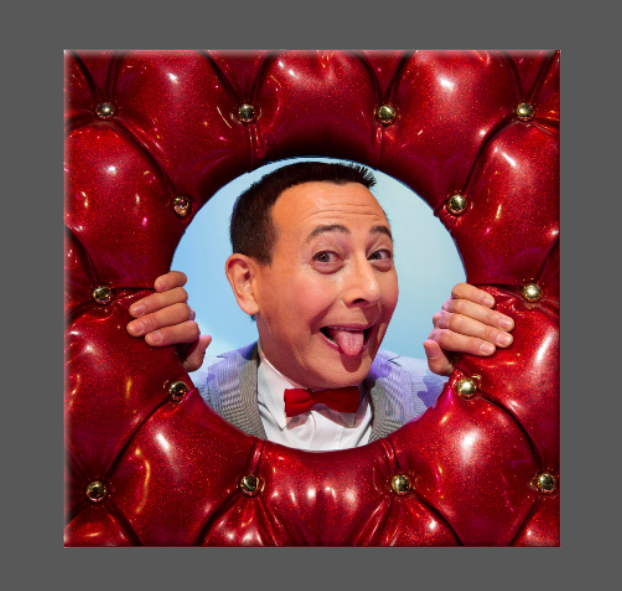 Pee Wee Herman, Magnet, Button, Mirror, Fridge, In Doorway