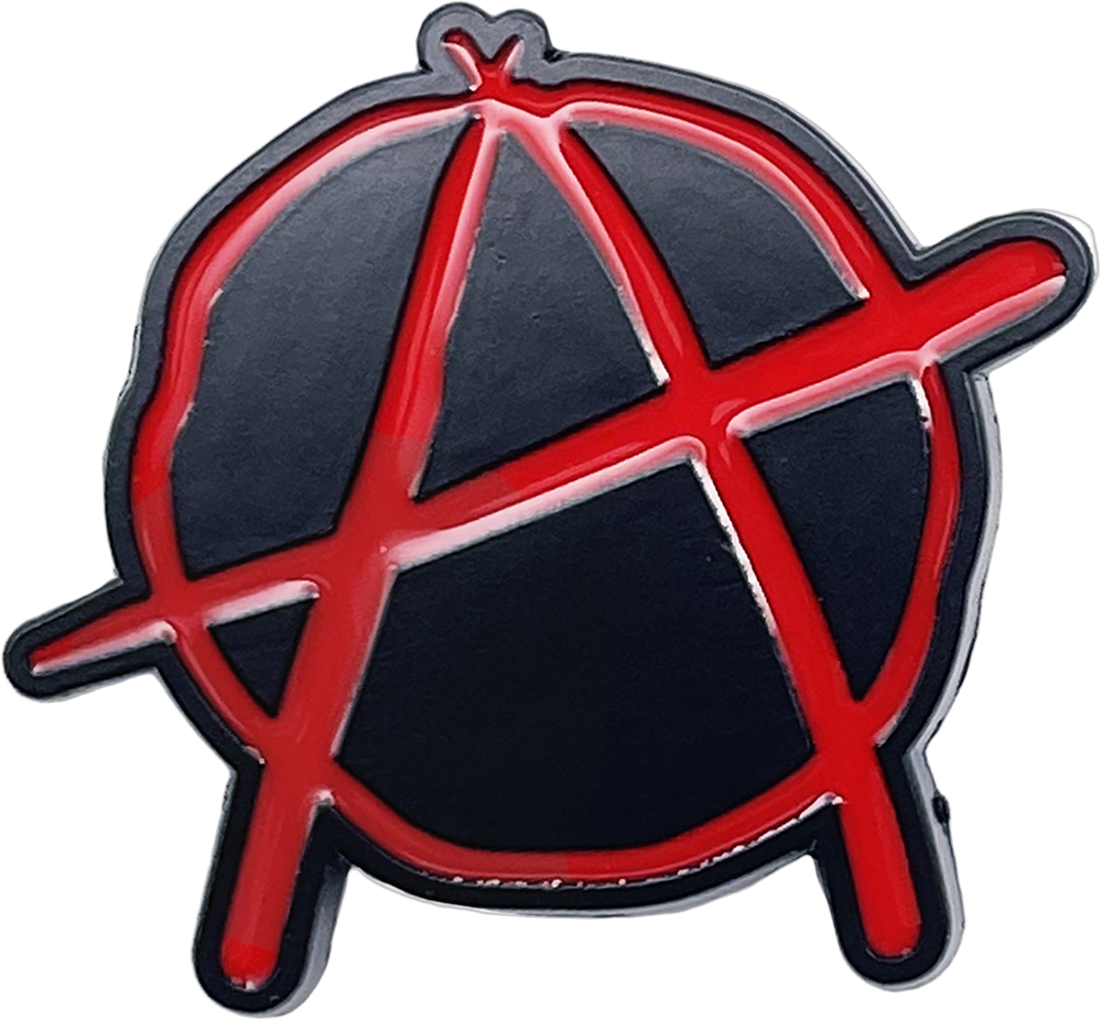 Enamel Pin - Anarchy Punk Rock Music Political Statement