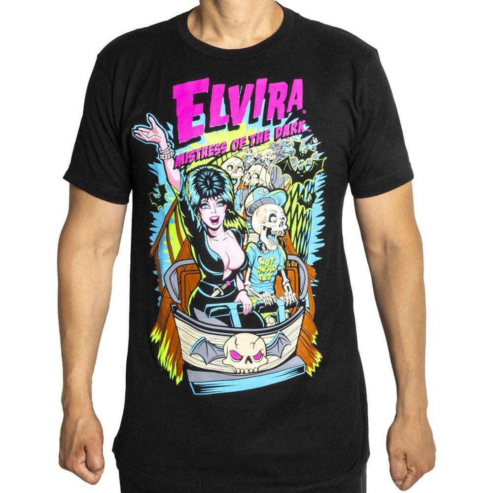 Elvira Ghostcoaster Mens T-Shirt
