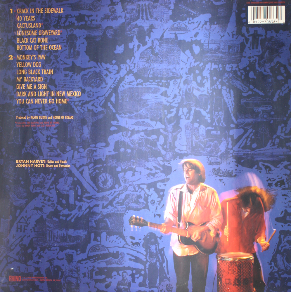 12" Vinyl LP Record - House Of Freaks: Monkey On... Alt Rock