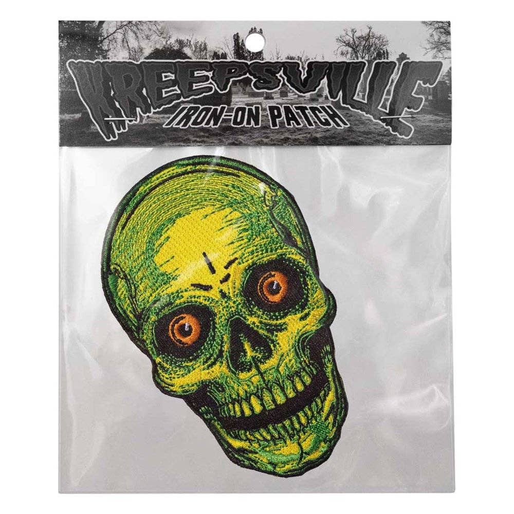 Staring Skull Yellow Patch