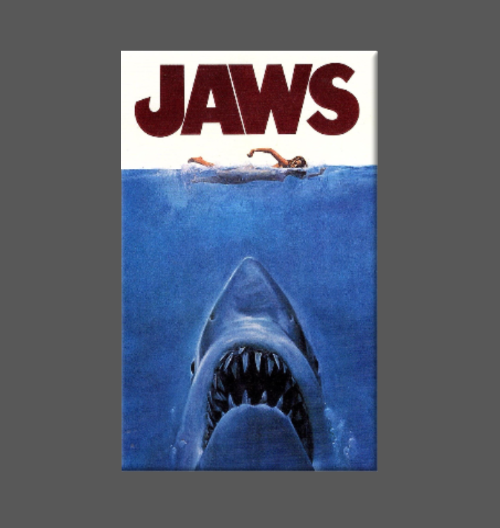 JAWS, Magnet, Button, Mirror, 80'S movie