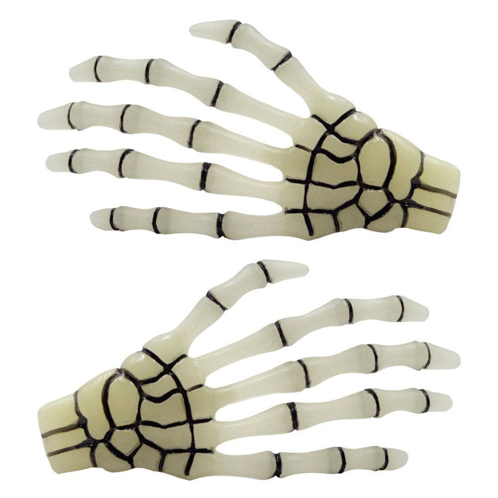 Skeleton Bone Hands Hairslides Glow