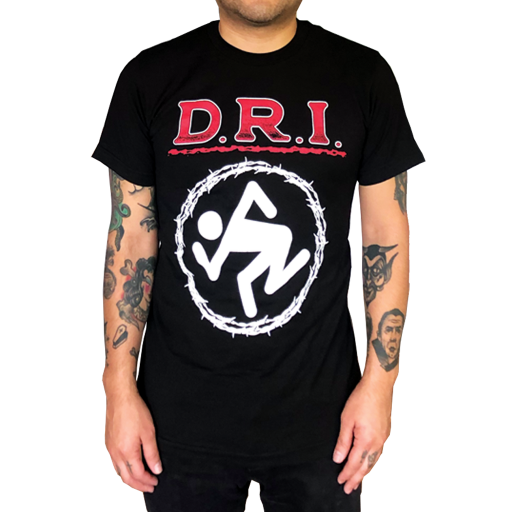 D.R.I.: "BARBED WIRE SKANKER" T-SHIRT