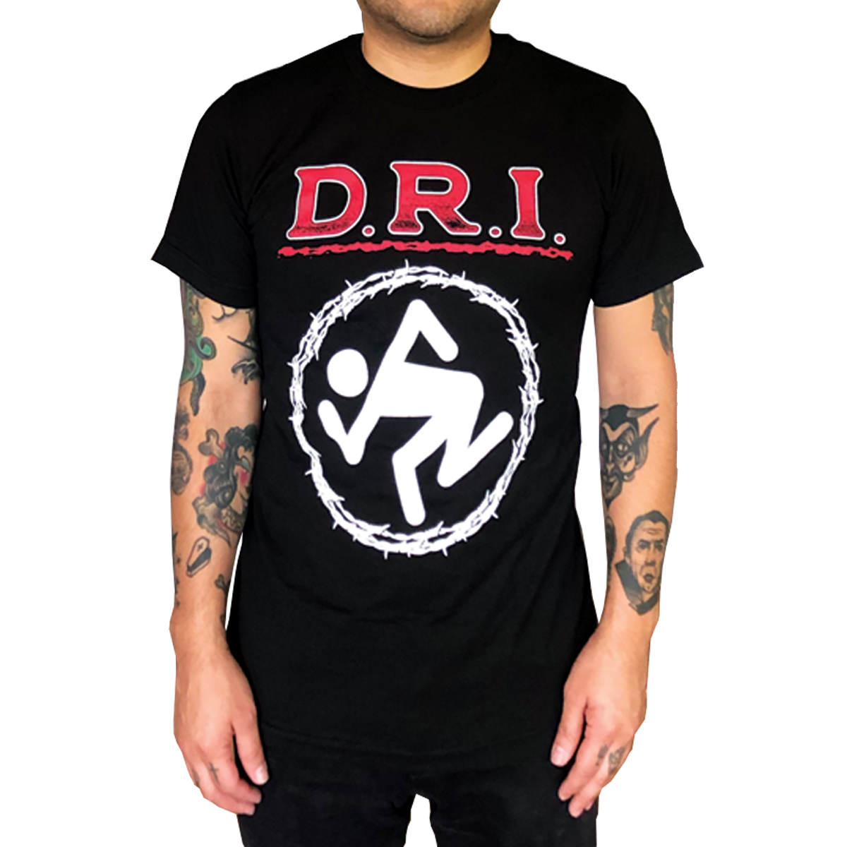 D.R.I.: "BARBED WIRE SKANKER" T-SHIRT